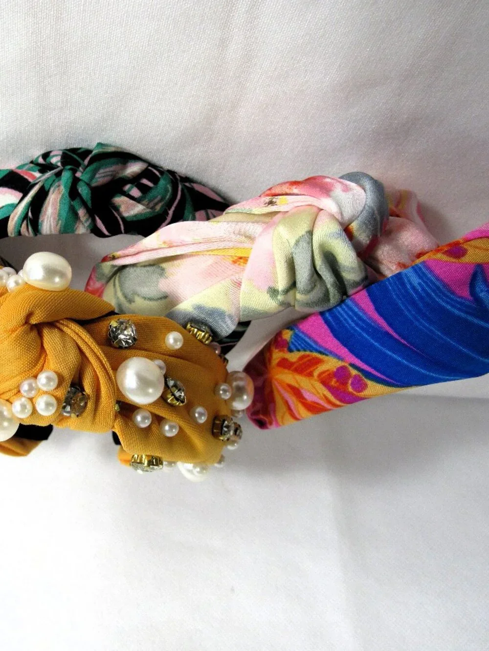 7 unused HAIR HEAD BANDS ONE JEWELED